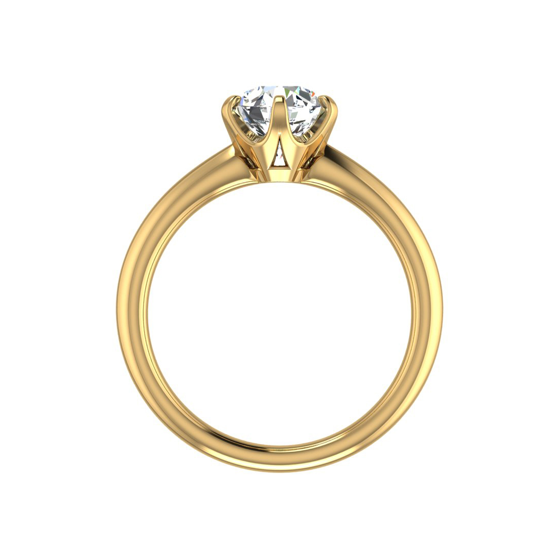 Olivia Knife Edge 6 prong  Solitaire